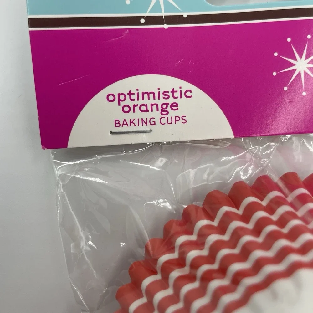 Optimistic Orange Classic Cupcake Liners, 100 count,Baking Cups (2) X 50 Count